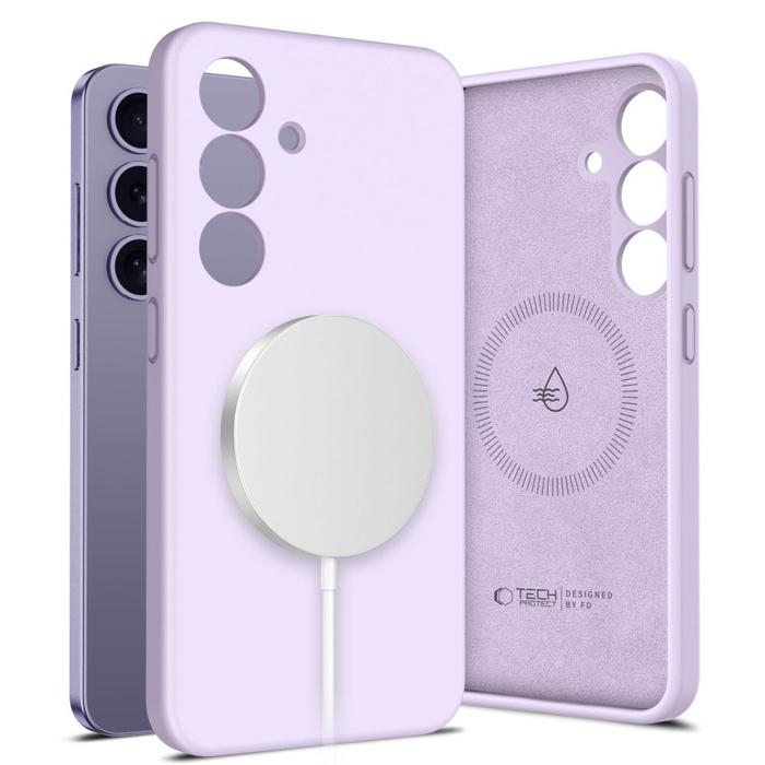 Etui TECH-PROTECT LIQUID SILICONE MAGSAFE GALAXY S25+ PLUS MAUVE