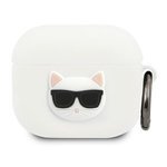 Coque KARL LAGERFELD Apple AirPods 3 Silicone Choupette White Case