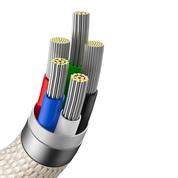 Kabel USB typu C Baseus Crystal Shine Series - Lightning rychlé nabíjení Napájení 20W 2m růžový (CAJY001404)