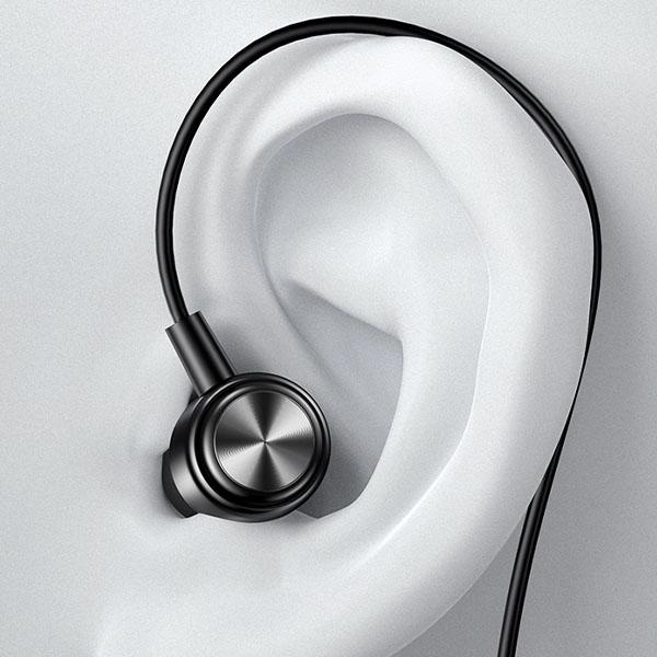 USAMS Casque jack stéréo EP-44 3,5 mm rouge/rouge HSEP4402 (US-SJ548)