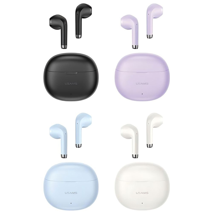 USAMS Słuchawki Bluetooth 5.3 TWS Rhymbo Series bezprzewodowe czarny/black BHUYO01 (US-YO17)