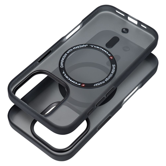 Etui na Samsung S25 PLUS Forcell F-Protect Levels Dual Layer 4D technology zgodny z MagSafe Military Drop-Test cyber grey