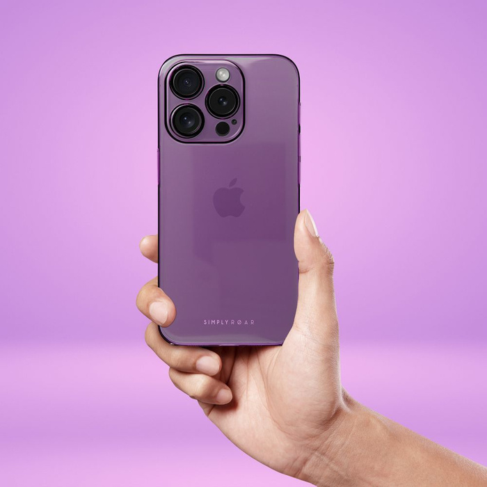 ROAR futerał PURE SIMPLE FIT do IPHONE 14 Pro Max Fioletowy