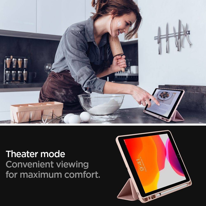 Pouzdro SPIGEN Ipad 10.2 2019 Urban Fit Rose Gold Pink Case
