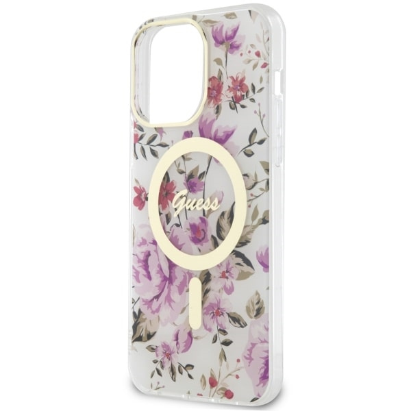 Cover Guess GUHMP14XHCFWST iPhone 14 Pro Max 6,7" trasparente rigidocase Fiore MagSafe Case
