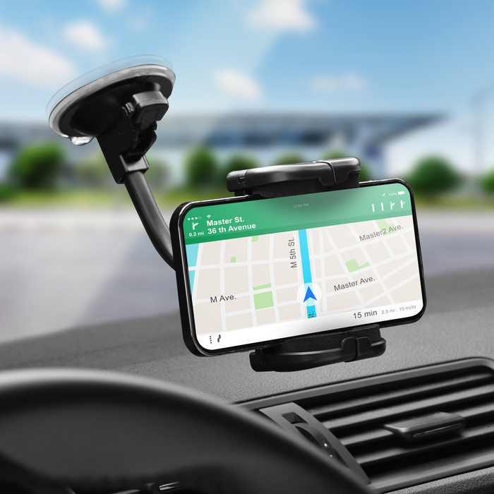 Uchwyt na telefon do samochodu uniwersalny Forcell F-Grip Regular 17 cm do szyby / deski / kratki czarny