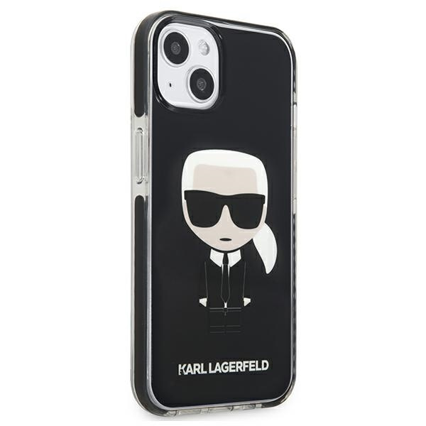 Case KARL LAGERFELD Apple iPhone 13 Mini Iconik Karl Black Hardcase