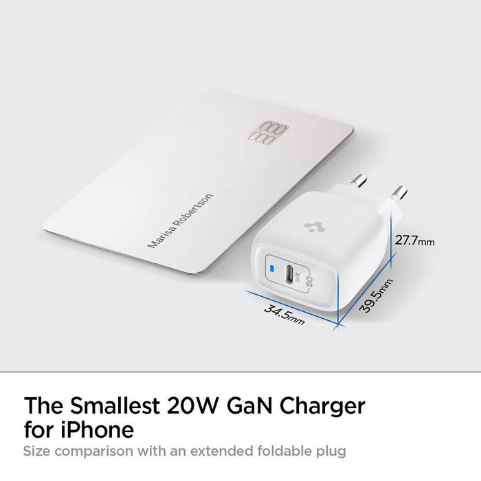 Charger Spigen PE2009EU POWERARC NETWORK CHARGER PD20W/3A WHITE