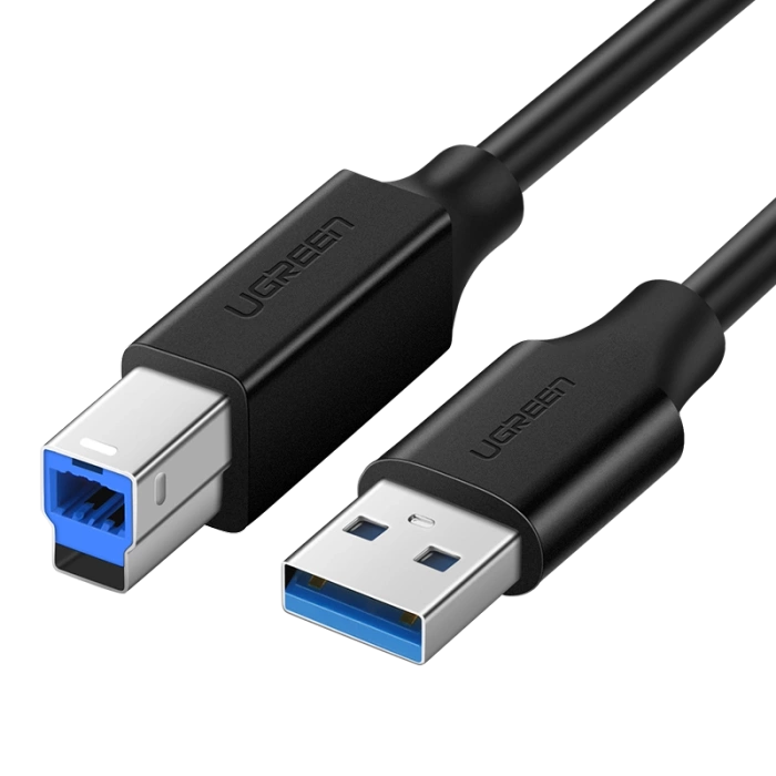 Ugreen US210 10372 Druckerkabel USB-A 3.0 / USB-B 5 Gbit/s 2 m – Schwarz