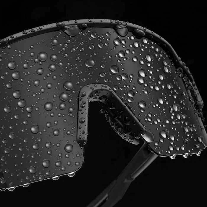 Rockbros Polarized Cycling Glasses with UV Protection and Corrective Insert 14120008006 Gray Lenses - Black