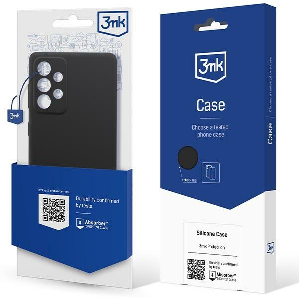 3mk Silicone Case Sam A53 5G A536 black/black