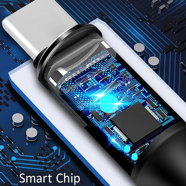 USAMS USB-C Flechtkabel 2A 1.2m Schwarz