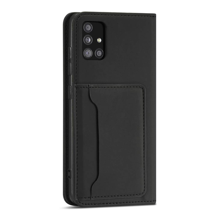 Estuche magnético para tarjeta para Xiaomi Redmi Note 11 Pro Estuche para tarjeta Monedero Negro