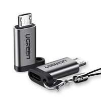 Ugreen adaptér USB typu C na adaptér micro USB šedý (50590)