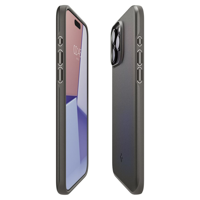 Case Spigen Thin Fit iPhone 15 Pro Max Gunmetal Case