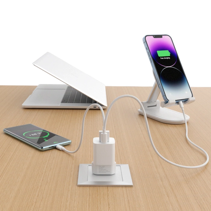 Wozinsky CMWCW 20W USB-C / USB-A nástěnná nabíječka - bílá