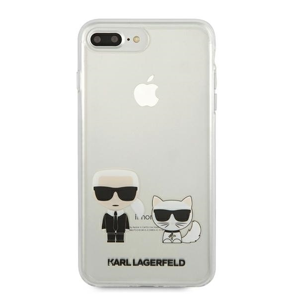 KARL LAGERFELD Apple iPhone 7 Plus 8 Plus Karl & Choupette KLHCI8LCKTR Klarer Hülle