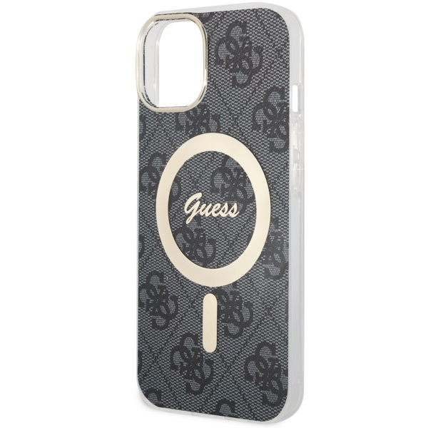 Hülle Guess GUHMP14SH4STK iPhone 14 6,1" schwarz/schwarz hartcase 4G MagSafe Case