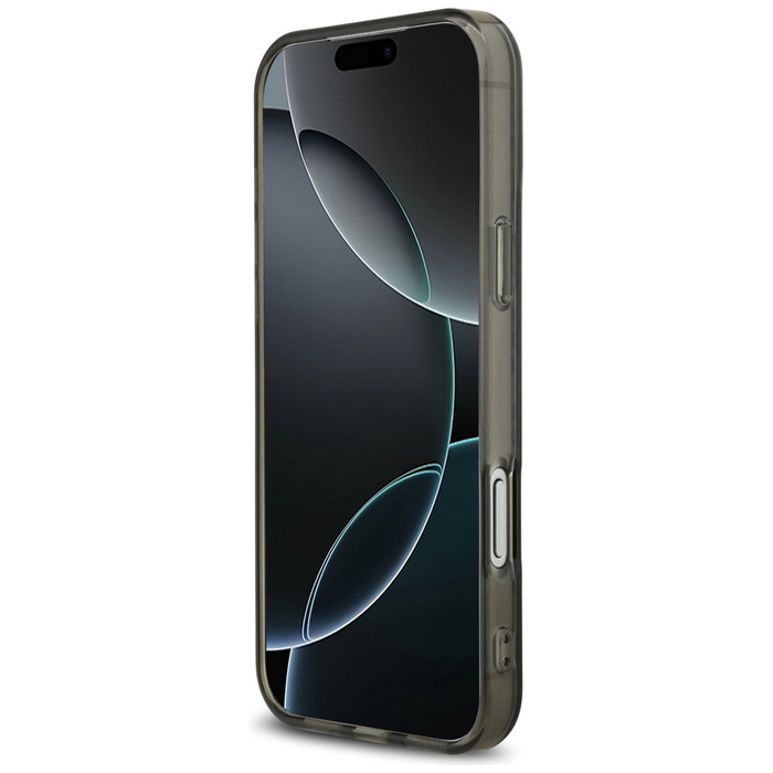 Etui AMG Double Layer Transparent        Smocked MagSafe do iPhone 17 Pro Max czarny