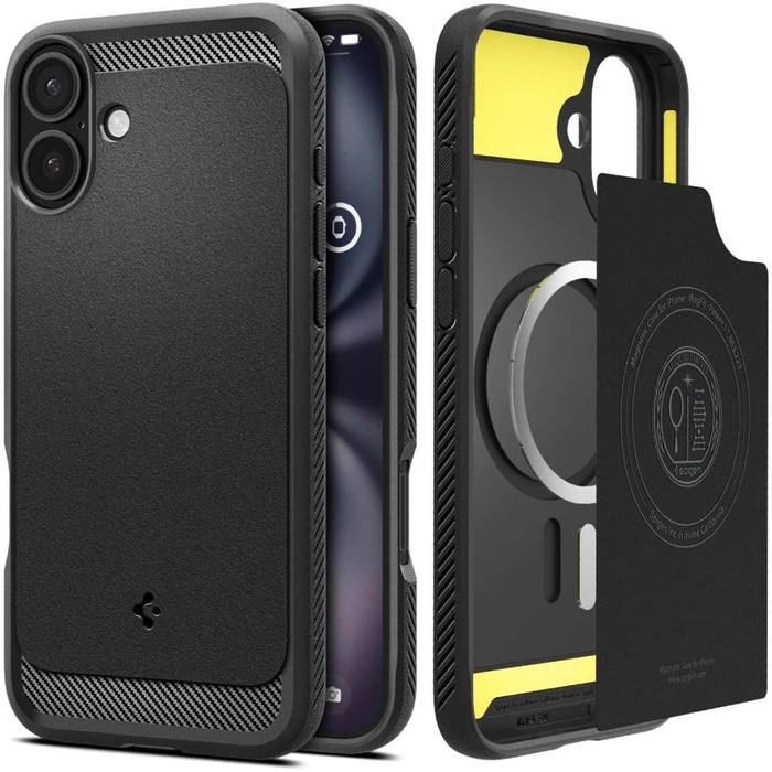 Spigen Rugged Armor Mag MagSafe IPhone MATTE 16 PLUS NEGRO