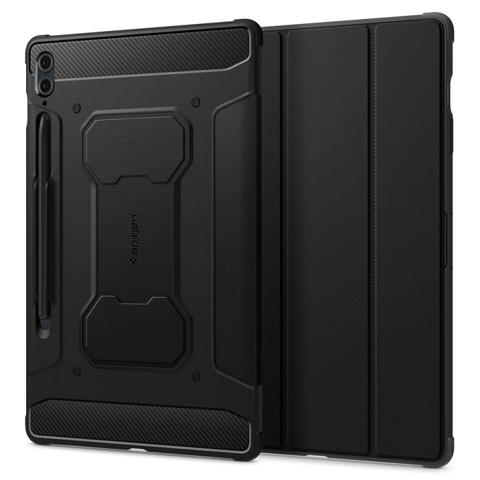 Cover Spigen Rugged Armor "pro" Galaxy Tab S9 Fe+ Plus 12.4 X610 / X616b Nero Case