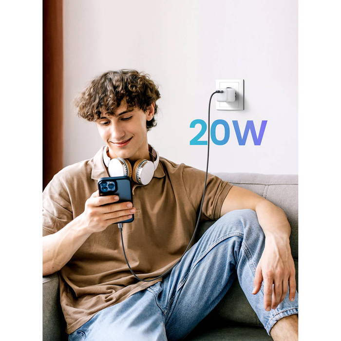 Töltő gaN 20W USB-C Ugreen Nexode mini CD318 - fehér