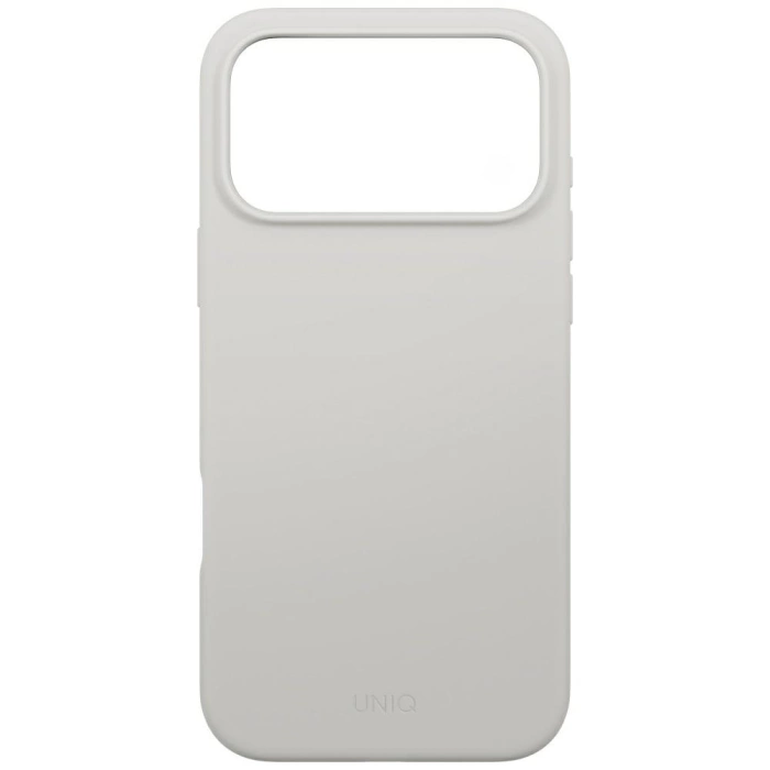 Etui UNIQ Lino do iPhone 17 Pro Max      Magclick Charging jasno szary