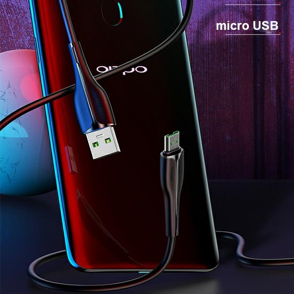 Cavo USAMS USB MicroUSB U38 a OPPO 4A Fast Charge 1m Bianco