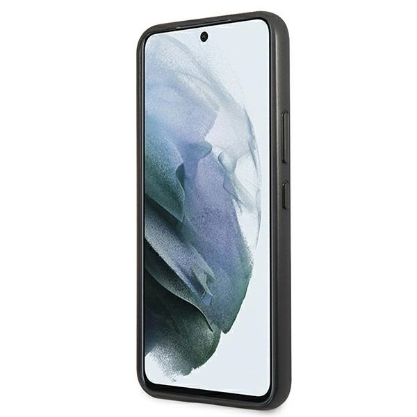 Pouzdro GUESS Samsung Galaxy S22 4G velké kovové logo hnědé pevné pouzdro