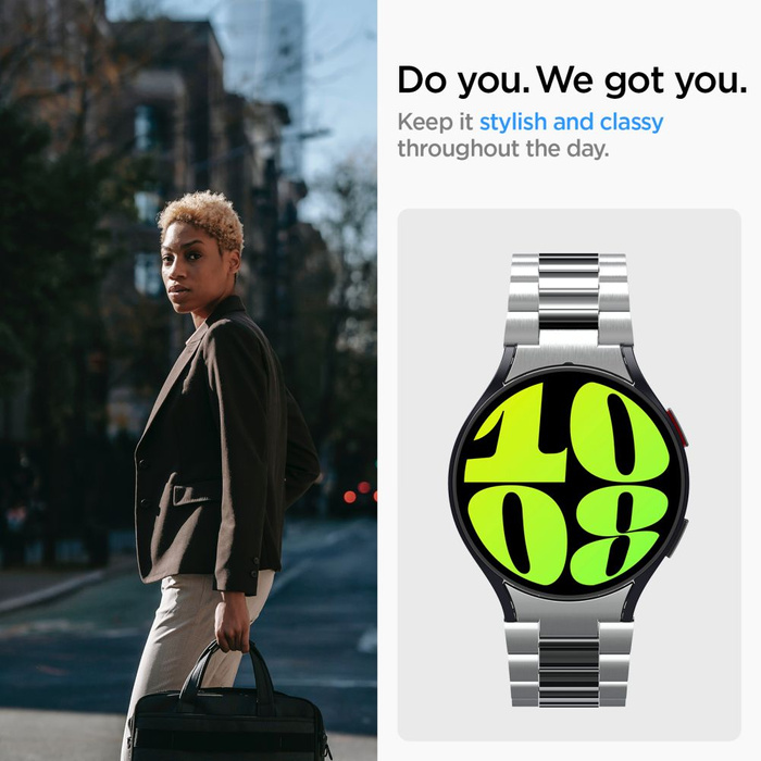 Spigen Modern Fit Band Samsung Galaxy Watch 6 (44 Mm) Argento