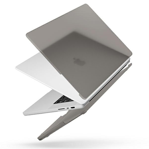 Custodia Uniq Claro MacBook Pro 16 &quot;(2021) grigio trasparente / grigio fumo opaco