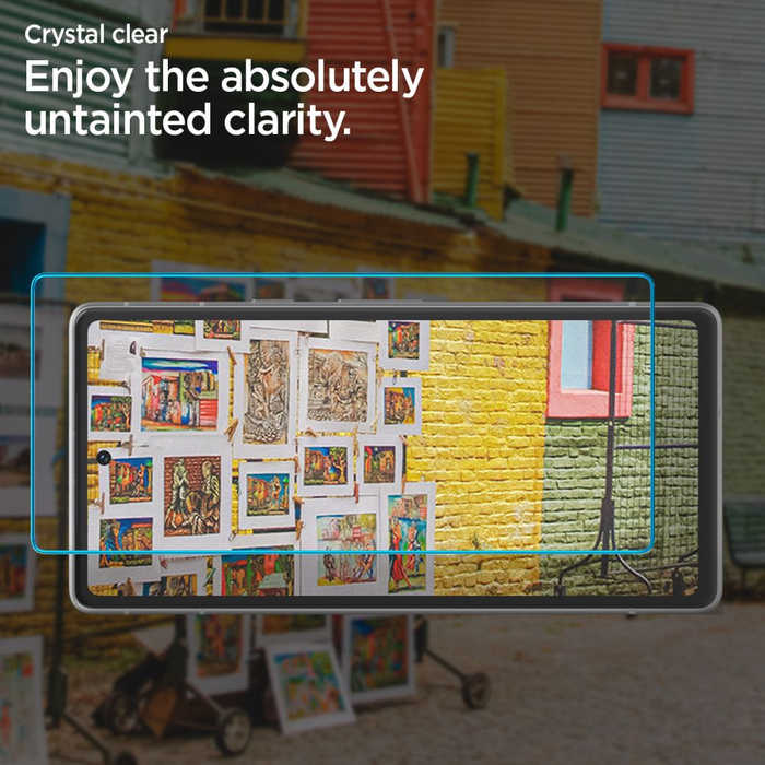 Vidrio Templado Spigen Alm Glas.tr Paquete de 2 Google Pixel 7A Transparente