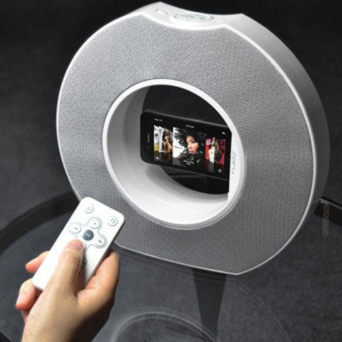 Enceintei YUBZ Haut-parleur rotatif Mini Jack 3.5mm iPhone 4 4S Ipod