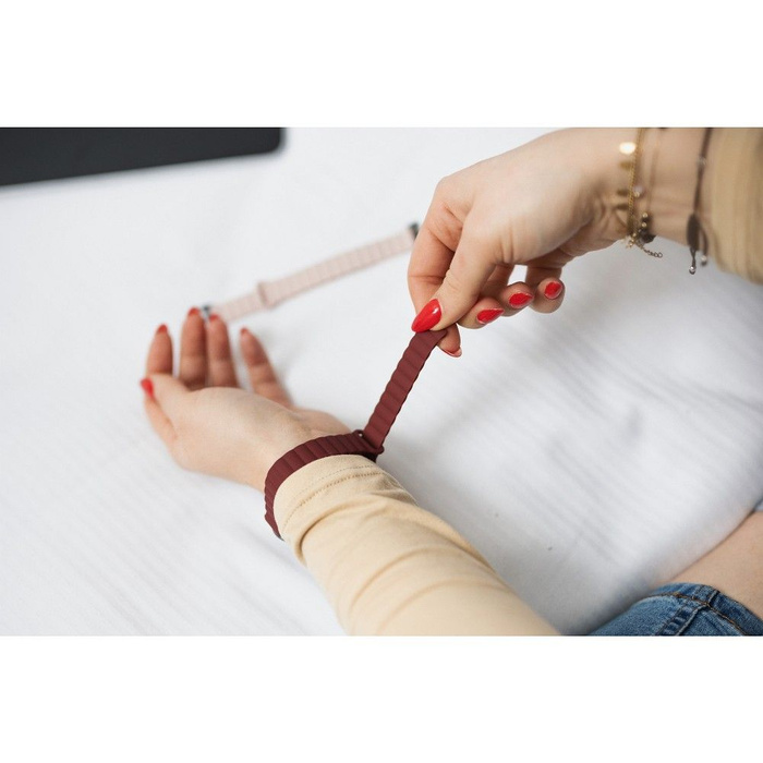 FORCELL F-DESIGN FX8 pasek do XIAOMI Mi Band 8 bordowy