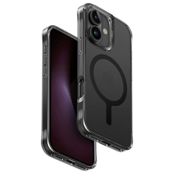 UNIQ etui LifePro Xtreme iPhone 16 6.1" Magclick Charging czarny/frost smoke