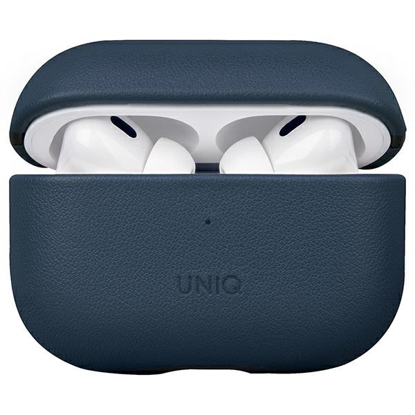 UNIQ case Terra AirPods Pro 2nd gen Genuine Leather blue/space blue