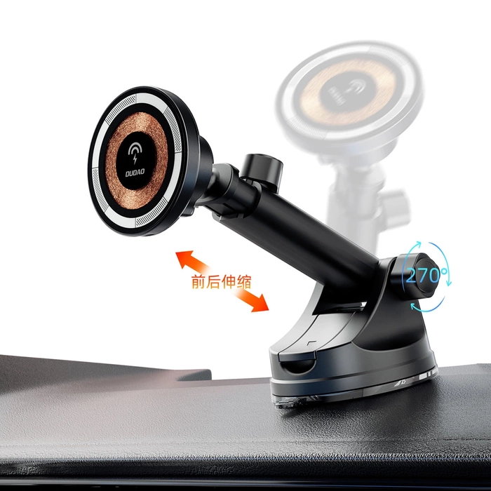 Dudao F12MAX+ Cockpit-Magnethalterung mit MagSafe-Induktionsladegerät - Schwarz