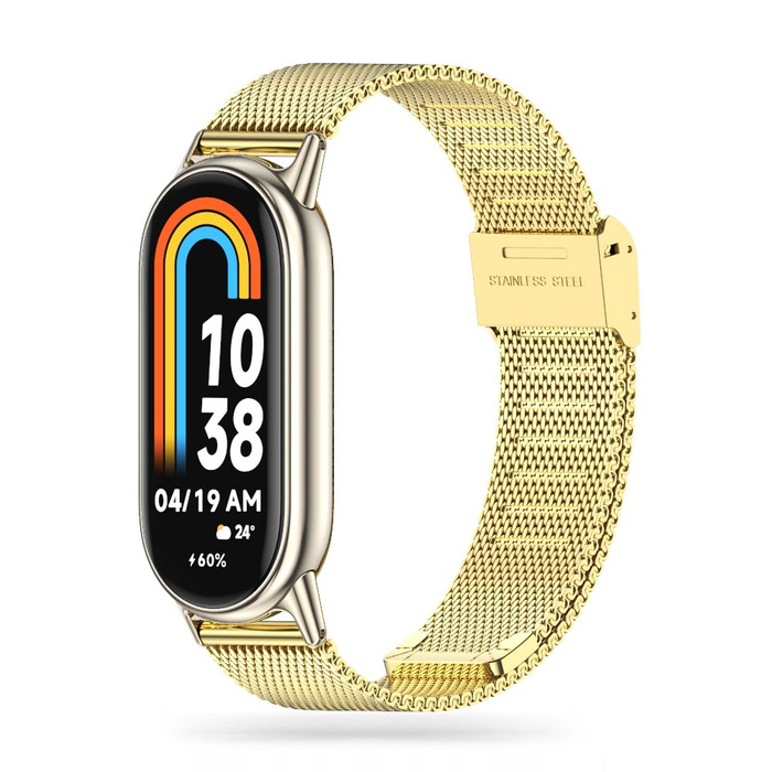 Case Tech-protect Milaneseband Xiaomi Smart Band 8 / 8 Nfc Gold Case