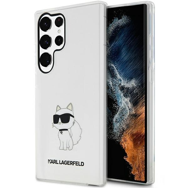 Hülle Karl Lagerfeld Klhcs23lhnchtct S23 Ultra S918 Transparent Hardcase Ikonik Choupette Case