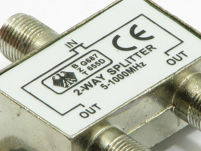 Répartiteur d'antenne 2-WAY 5-1000MHZ Splitter