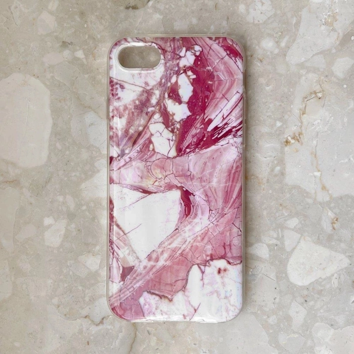 Wozinsky Marble TPU case cover for iPhone 13 Pro Max pink