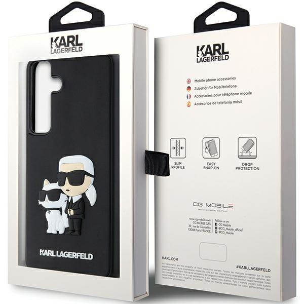 Etui Karl Lagerfeld KLHCS24M3DRKCNK Samsung Galaxy S24 Plus S926 czarny/black hardcase 3D Rubber Karl&Choupette Case