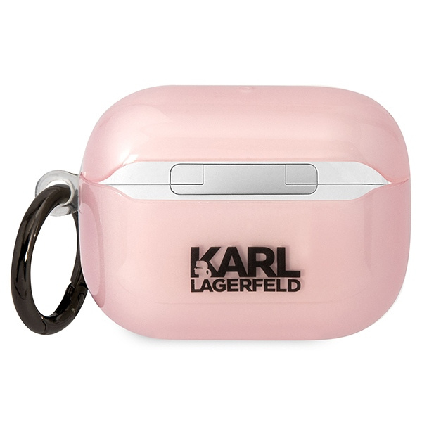 Karl Lagerfeld KLAPHNCHTCP Copertura Airpods Pro rosa/rosa Iconic Choupette