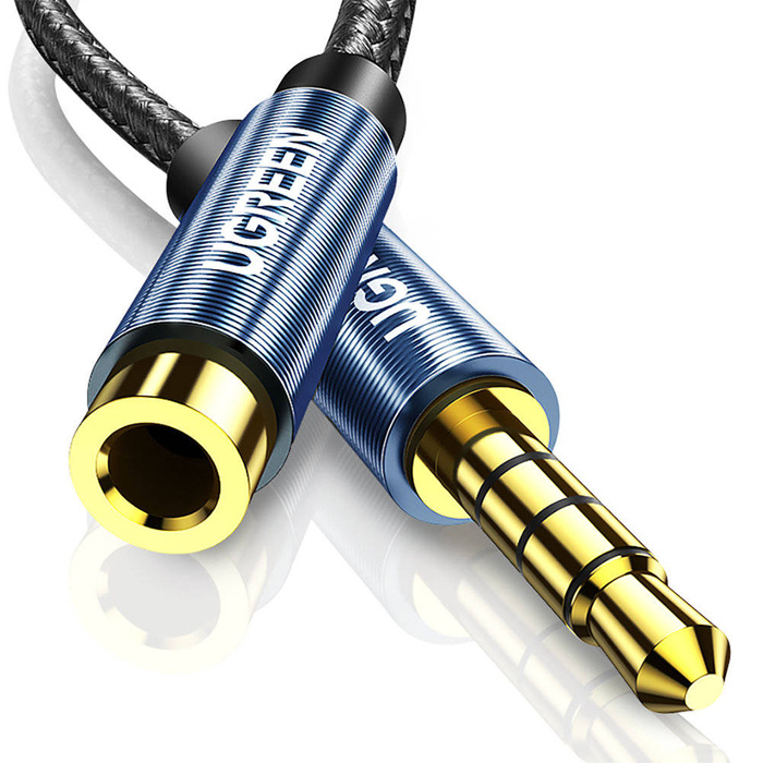 Adaptateur Ugreen mini jack 3.5mm 0.5m bleu (AV118)