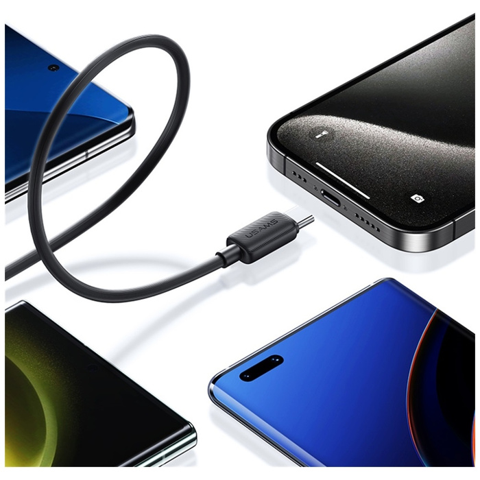 Kabel USAMS KY Series US-SJ691 60W USB-C do USB-C 1m biały