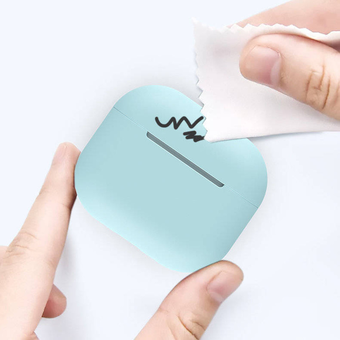 Case for AirPods Pro silicone soft cover for headphones blue (case C)