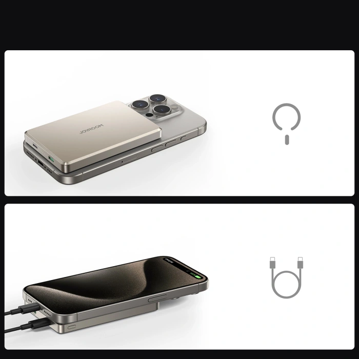 Powerbank Joyroom JR-PBM08 Pro 10000mAh ultracienki - tytanowy