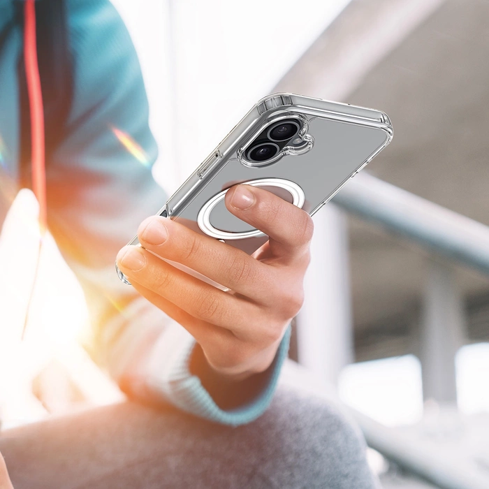 Dux Ducis Clin Mag case with MagSafe for iPhone 16 - transparent