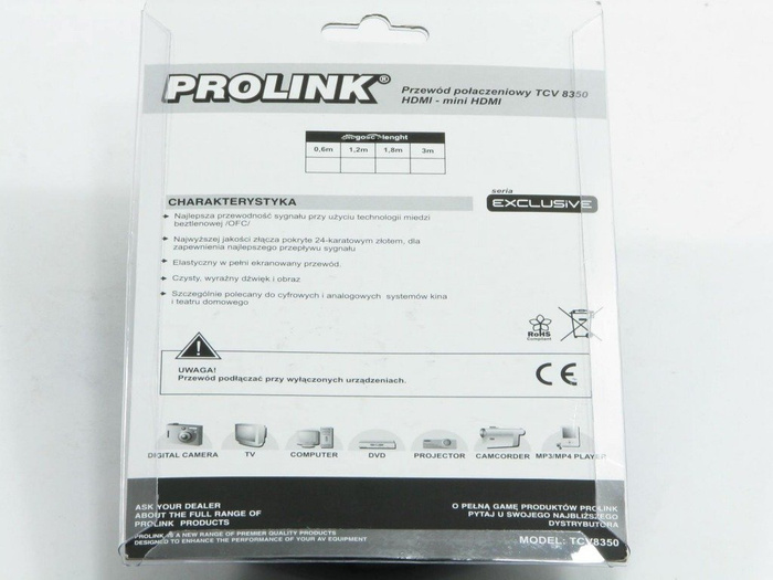 Kabel PROLINK Hdmi - Mini Hdmi 1,2 m Mini TCV8350