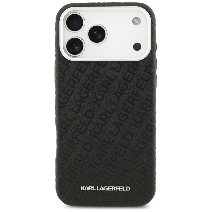 Etui Karl Lagerfeld FW Stamped Karl      MagSafe do iPhone 17 Pro Max czarny